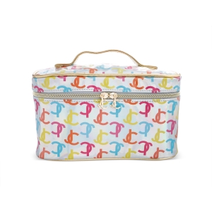 Bolsas Juicy Couture Train Case Makeup Mujer Plateados Multicolor | QGOC32651