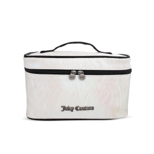 Bolsas Juicy Couture Travel Makeup Train Case Mujer Blancos Negros | MPDV69874