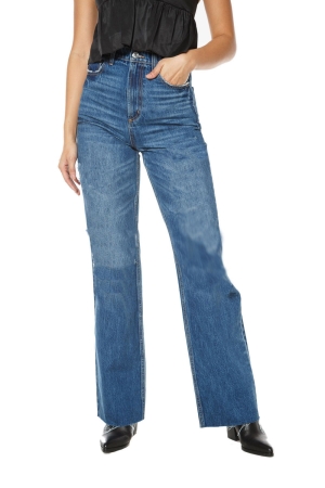 Jeans Juicy Couture Lunita Super High Rise Flare Mujer Azules Oscuro | QDNP97213