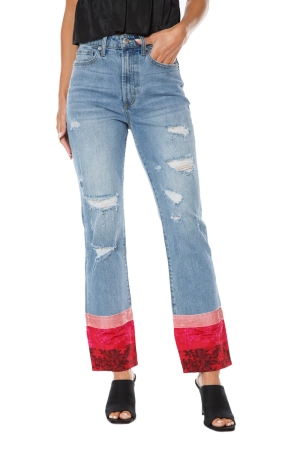 Jeans Juicy Couture Venice Hem Detail Directo Leg Mujer Azules | QJTH40715