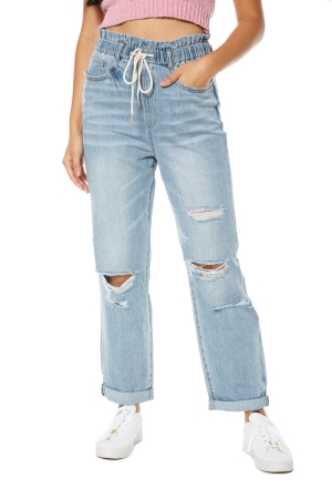 Pantalon Juicy Couture Highland Drawstring Waistband Mujer Azules Claro | WNBG60875