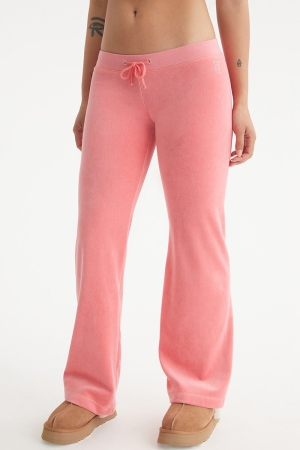 Pantalones Deportivos Juicy Couture Malibu Small Bling Algodon Velour Mujer Coral | BKFD46275