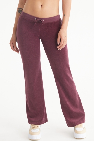 Pantalones Deportivos Juicy Couture Malibu Small Bling Algodon Velour Mujer Plonk | UKQX40326