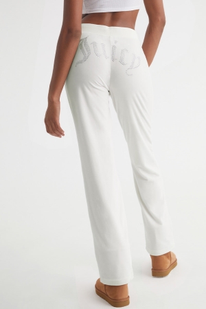 Pantalones Deportivos Juicy Couture OG Big Bling Velour Mujer Angel | HTLN06812