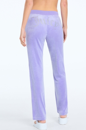 Pantalones Deportivos Juicy Couture OG Big Bling Velour Mujer Freesia | MDOQ13495