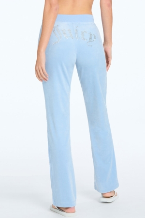 Pantalones Deportivos Juicy Couture OG Big Bling Velour Mujer Frosted | XGRC49061