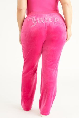 Pantalones Deportivos Juicy Couture Plus-Size OG Big Bling Velour Mujer Free Love | RLAP65023