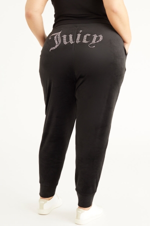 Pantalones Jogger Juicy Couture Plus-Size Big Bling Velour Jogger Mujer Liquorice | VKTF46980