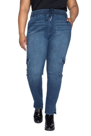 Pantalones Tipo Cargo Juicy Couture Plus-Size Laguna Slim Mujer Azules Oscuro | COKI86207